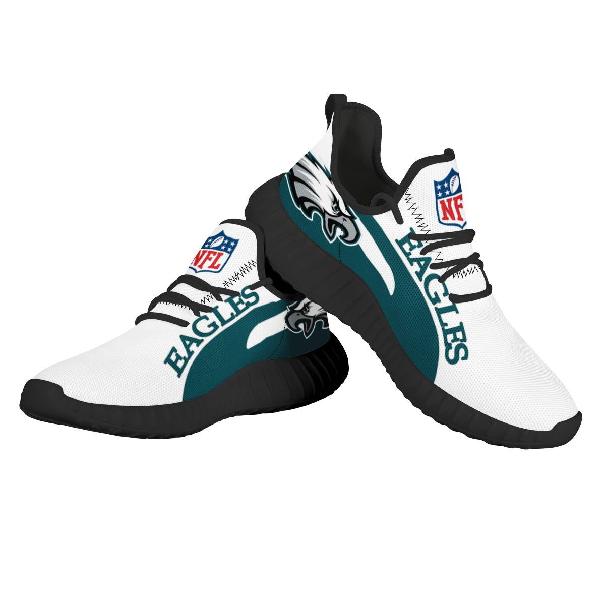 Women's NFL Philadelphia Eagles Mesh Knit Sneakers/Shoes 004